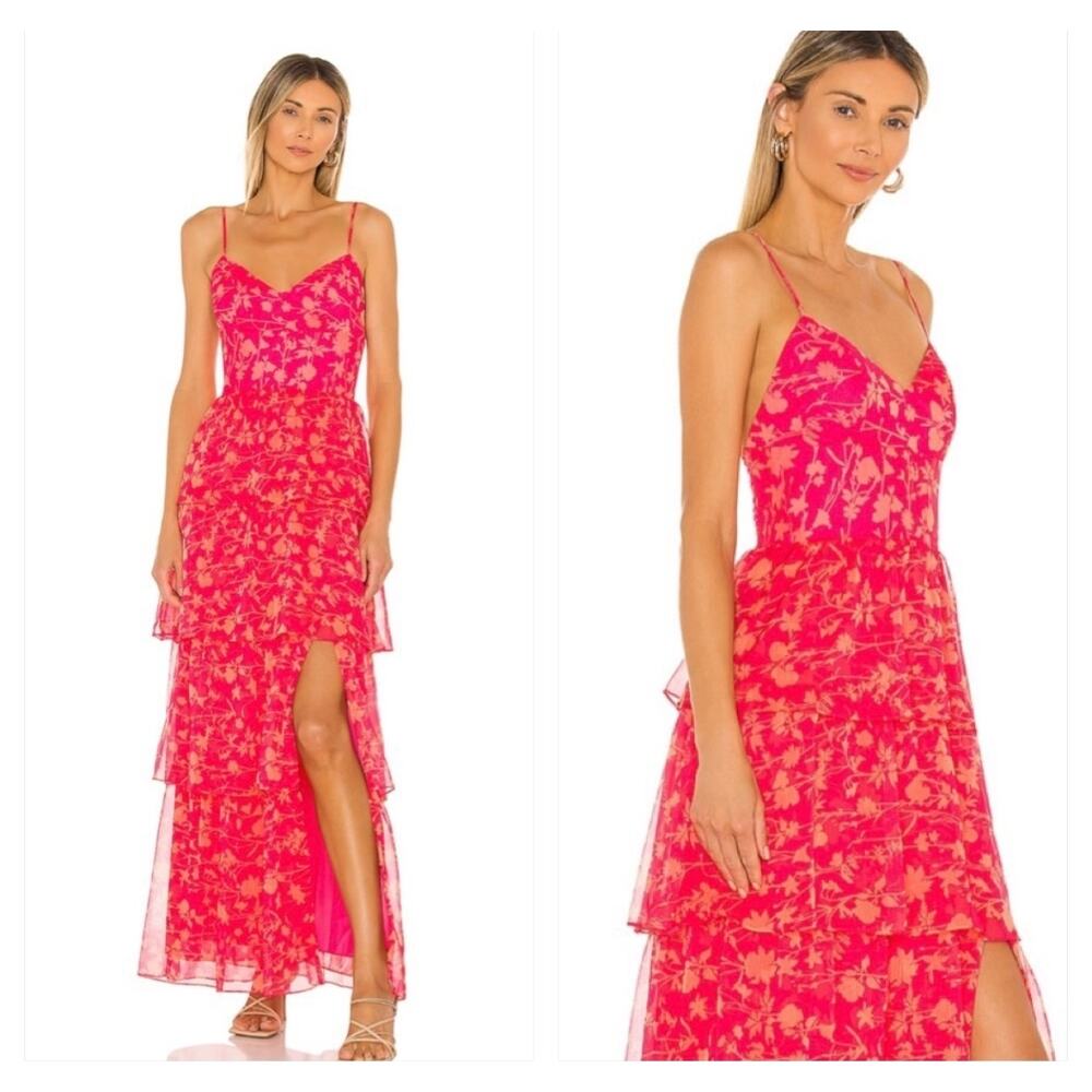 Amanda Uprichard Thaddea Maxi Dress Brookeside Women Size Small Wedding Guest